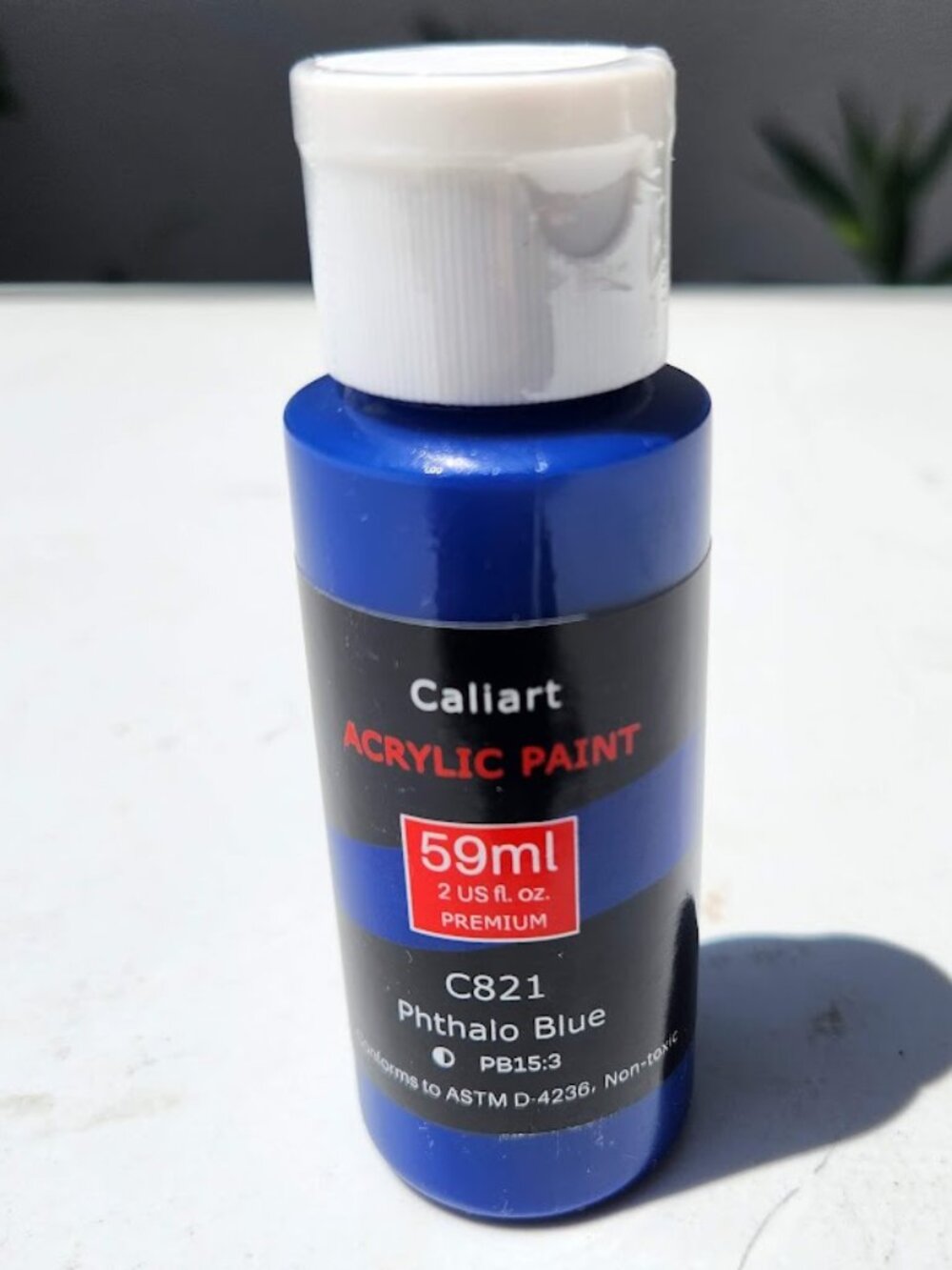 NEW Caliart Acrylic Paint Phthalo Blue C821 Color 59ml, 2oz Art Craft Paints Pai